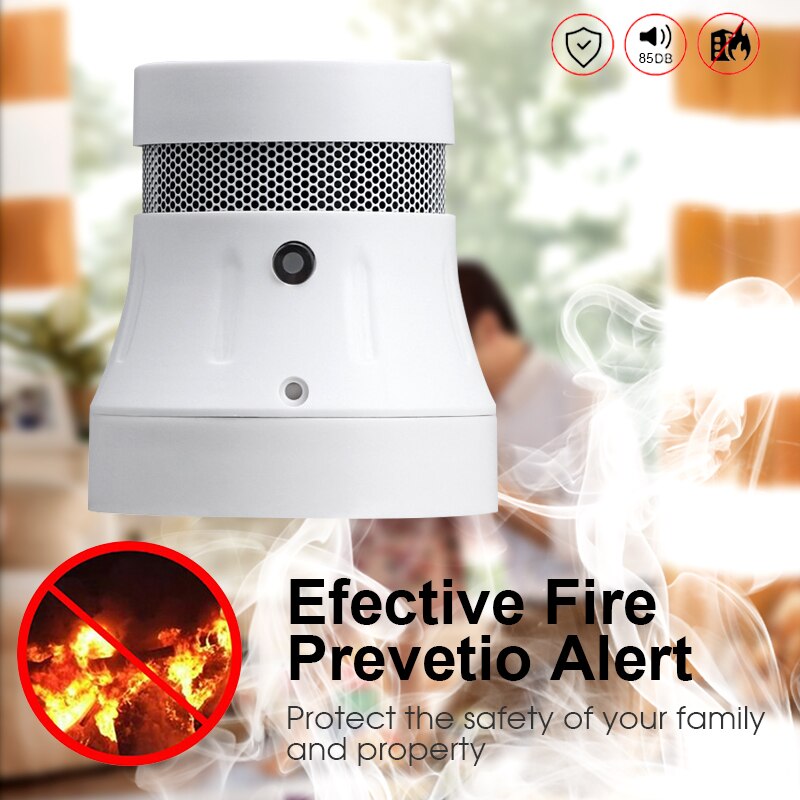 Tuya Zigbee 3.0 Fire Alarm Smoke Detector Smart Home System High Sensitivity Safety Prevention Sensor Works With Smart Life APP
