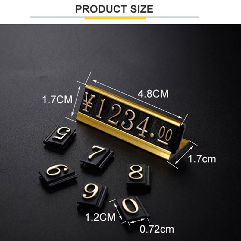 Aluminum Frame Jewelry Numeral Pricing Cube Sign A... – Vicedeal