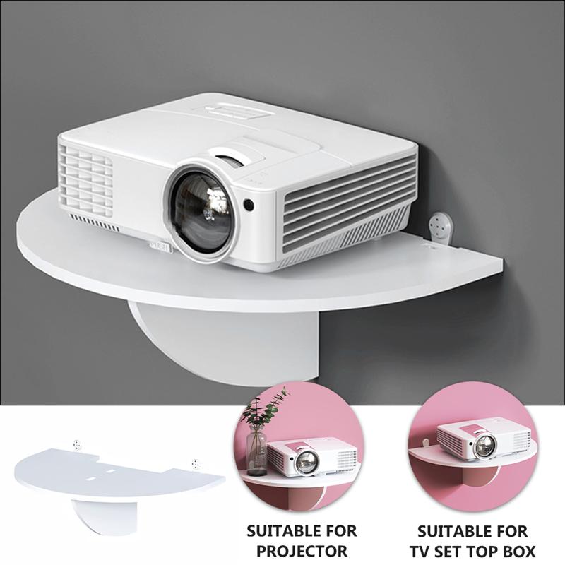 Punch-free Projector Storage Shelf Home Wall Storage Hanging Stand for Projector