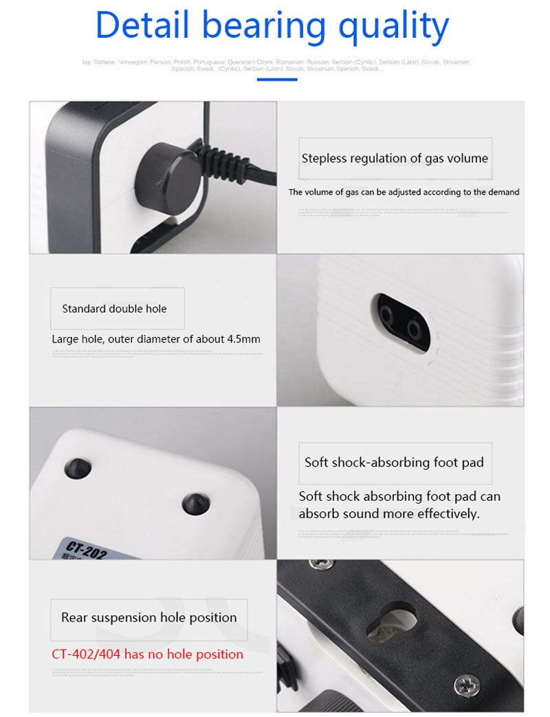 Sunsun Luftpumpe Belüfter Einstellbare Sauerstoff Pumpe Ultra Leise Luft Kompressor Einzigen Doppel vier Auslauf 220v Für Aquarium
