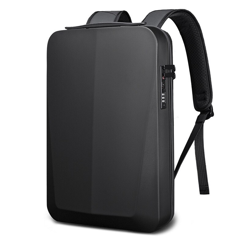 Sac à dos antivol étanche avec chargeur USB pour PC, étui rigide Blister pour ordinateur portable de 15.6 pouces, sacs de bagages de luxe: Black