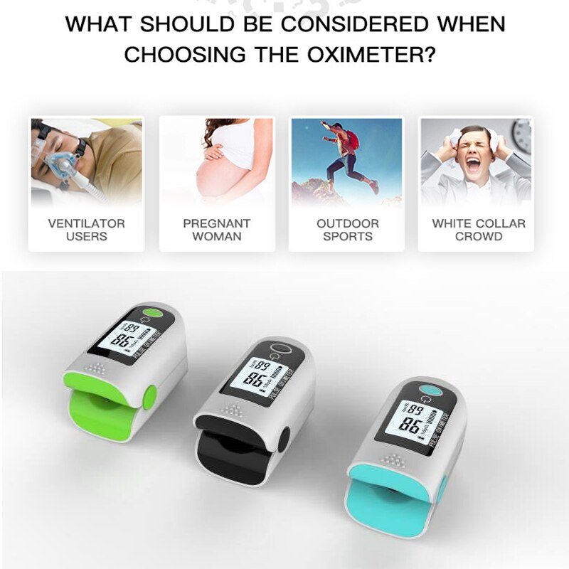 finger pulse oximeter Household Finger Oximeter Blood Oxygen Saturation Monitor Health Diagnostic Meter