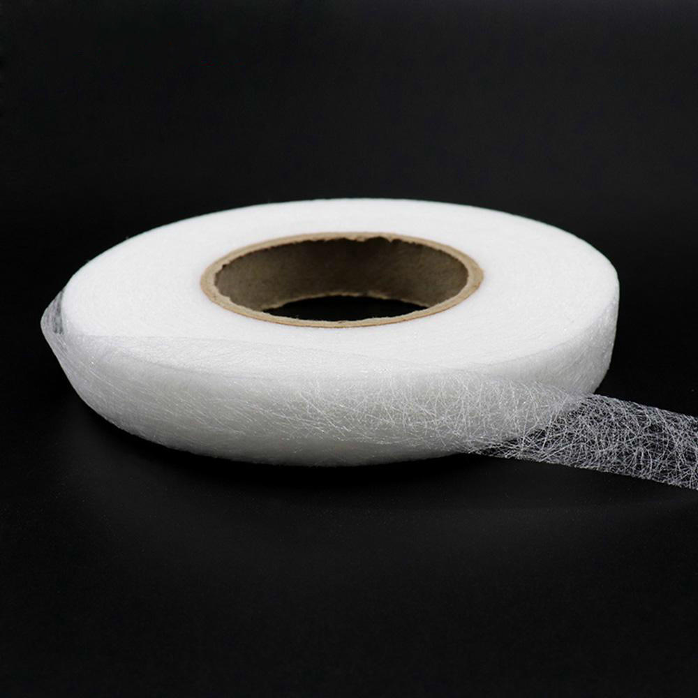 White Double Sided Sewing Accessory Adhesive Tape Cloth Apparel Fusible Interlining Fabric Tape
