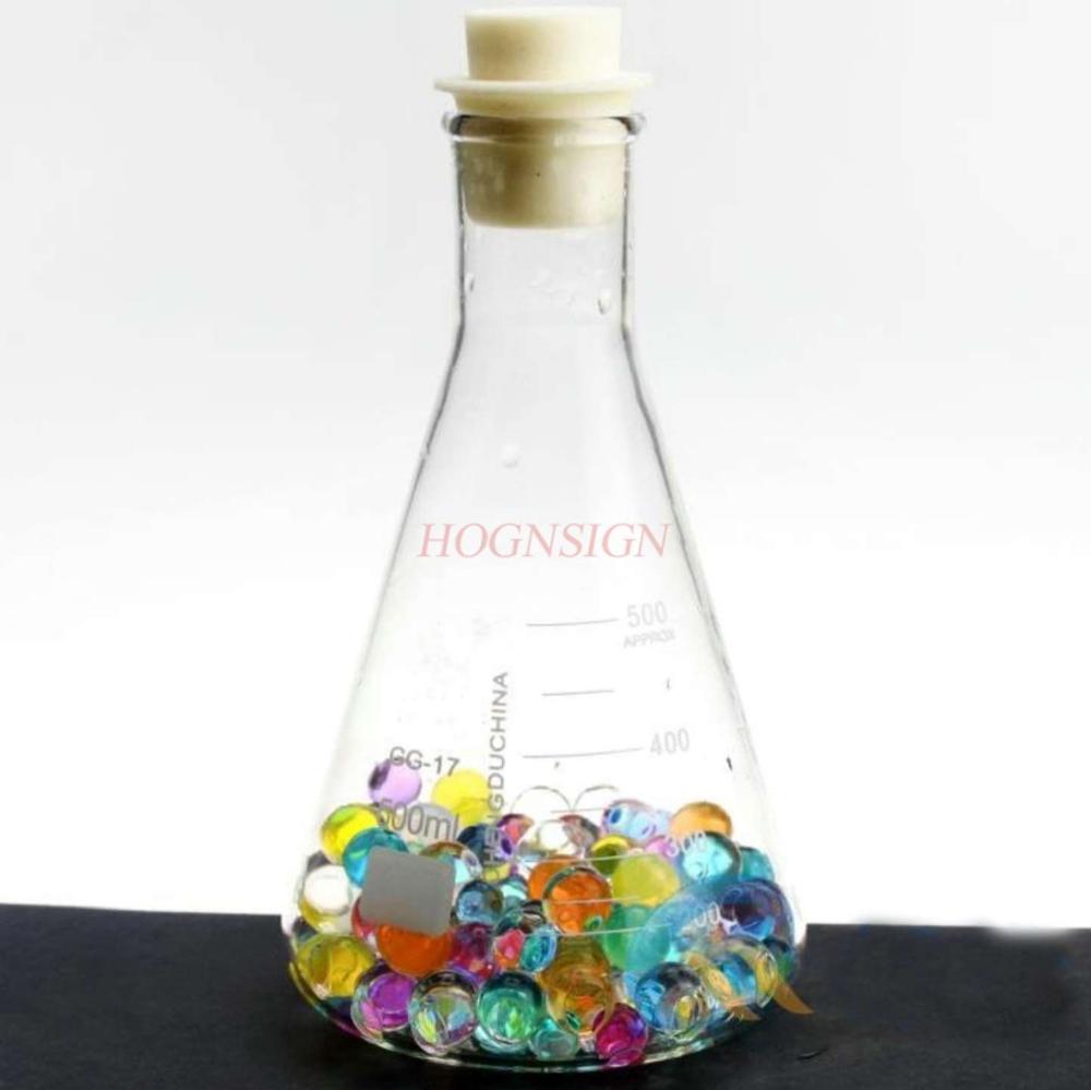 Equipo de laboratorio accesorios Erlenmeyer matraz con tapón de silicona 250ml vidrio resistente a altas temperaturas matraz Erlenmeyer