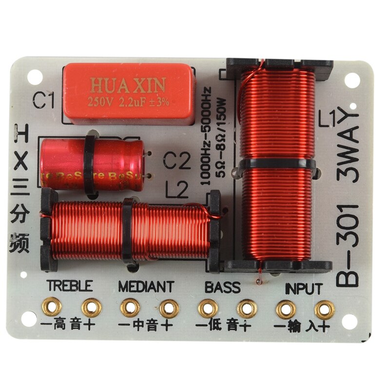 Quickbuying 150W Multi Speaker o Frequency Divider 3 Way Crossover Filters Acoustic Components