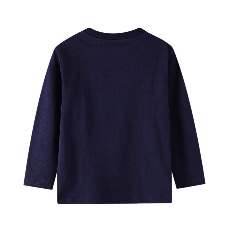 Sauter mètres 2-7T garçons filles coton t-shirts dinosaures imprimer mignon bébé à manches longues vêtements animaux t-shirts enfant en bas âge hauts