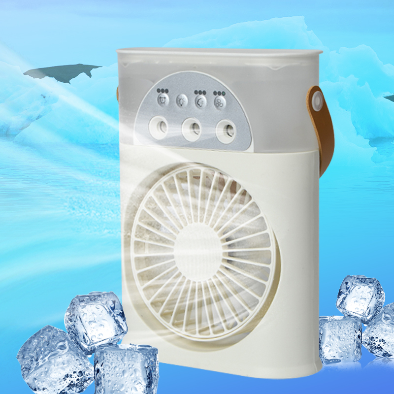 Portable Humidifier Fan AIr Conditioner Household Small Air Cooler Hydrocooling Portable Air Adjustment For Office 3 Speed Fan