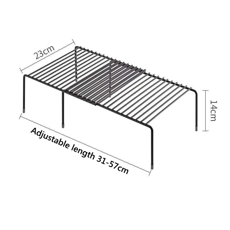 Opbergrek Metalen Holle Afvoer Planken Gootsteen Houder Verstelbare Keuken Plank Organizer Afwasbak Badkamer Kast Stand Rek
