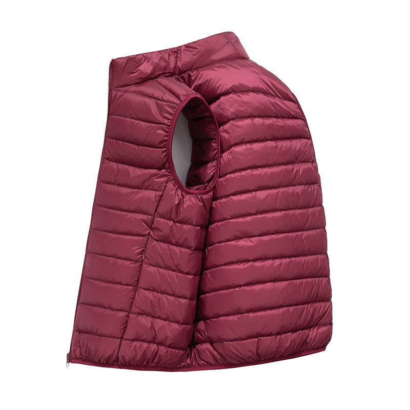 Jas Ultralicht mouwloos puffervestjack Ultradun warm lichtgewicht donsjack Vest Winter herenvestjassen