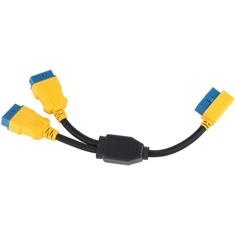 35cm OBD-2 Extension Splitter Cable Adapter 16Pin Extender Cord for Connecting Code Reader Scanner Diagnostic Tool: Default Title