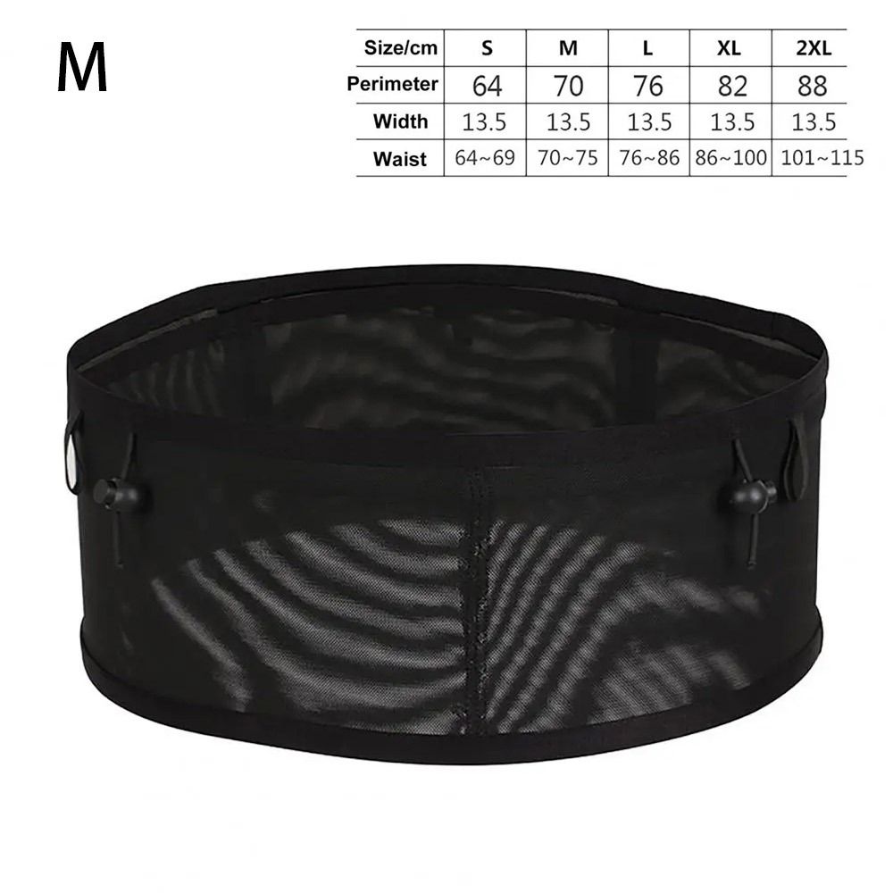 Hardloop Heuptas Sport Riem Tas Telefoonhoesje Mannen Vrouwen Pouch Outdoor Gymsport Tassen Loopriem Taille Pack Voor Fiets: Black