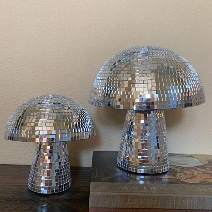 Paddestoel Disco Ball Voor Party Room Tafel Decoratie Spiegel Disco Bal Paddestoel Vorm Thuis Bar Bookdesk Art Decoraties