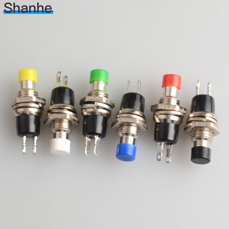 10pcs 7mm Momentary Push button Switch Press the reset switch Momentary On Off Push Button Micro Switch Normally Open NO