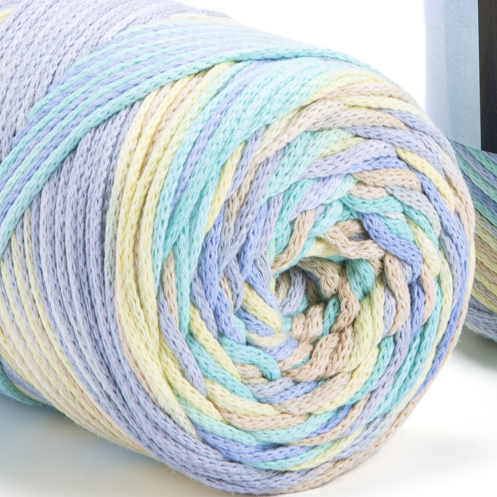Yarnart Macrame COTTON VR Yarn 250gr 225mt Hand Knitting Crochet Gradient Rainbow Variegated Rope Bag Purse Table Runner Rug DIY: 924