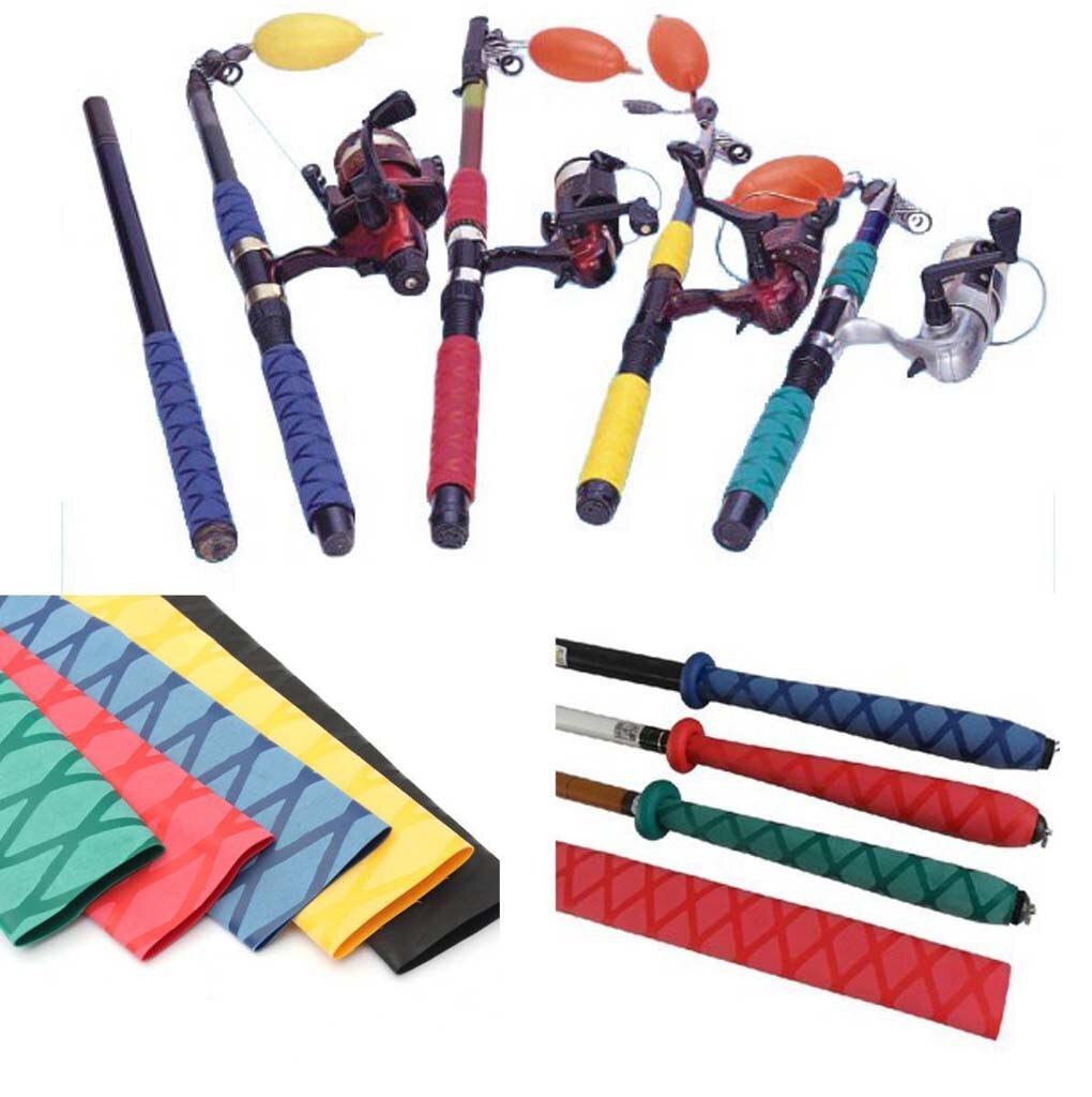 Non Slip Heat Shrink Tubing Textured Grip Fishing Rod