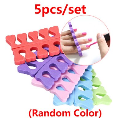 5/10/30/50 stk tåseparatorer finger fod svamp fingerpleje blød gel uv polish manicure pedicure nail art værktøjer: Lysegrå