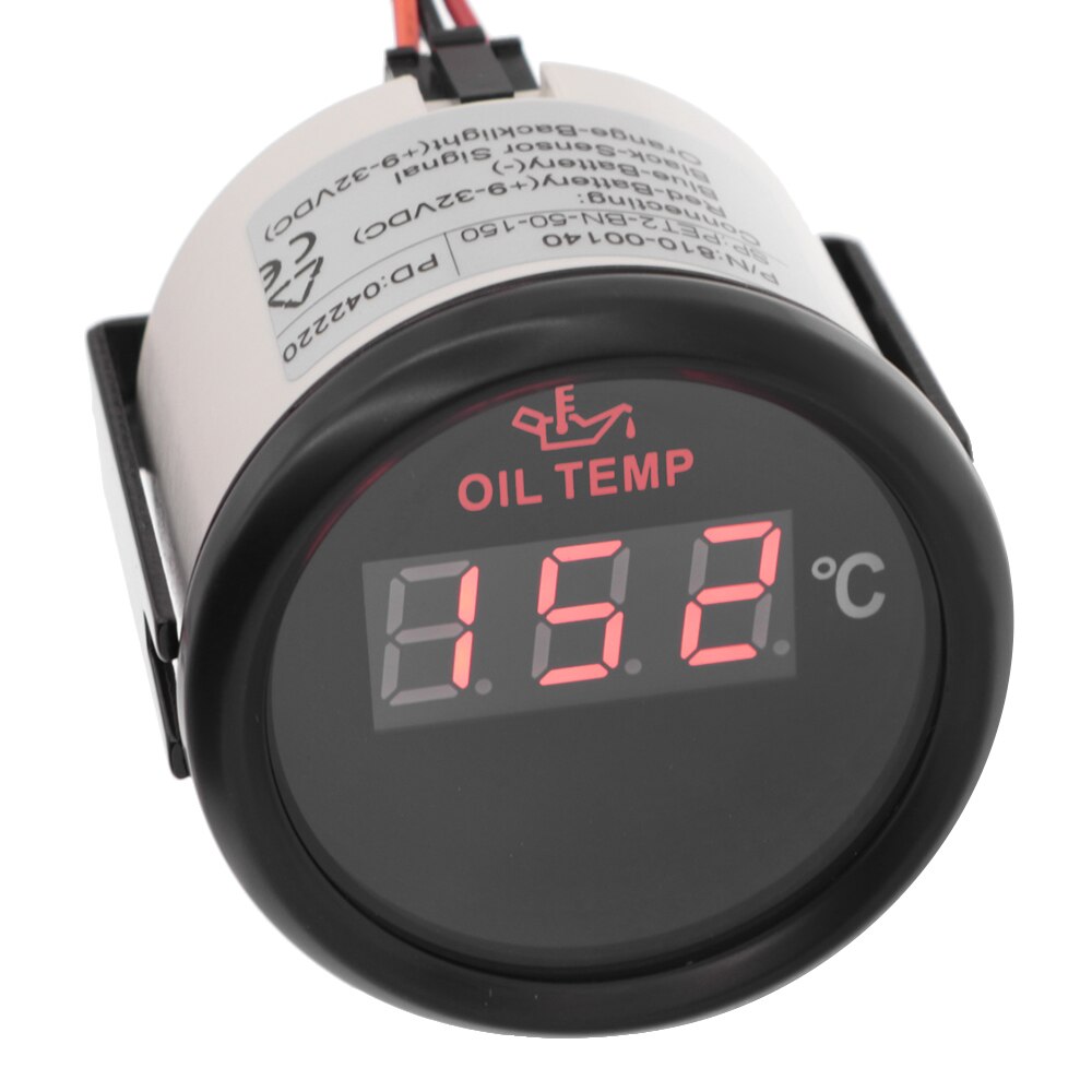 52mm Digital Oil Temp Gauge 50-150 degree Oil Temperature Meter Indicator For Car Boat Motorcycle Truck Auto 12V24V