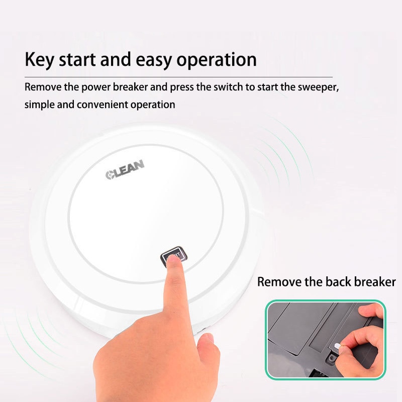 Robot Vacuum Cleaner Powerful Suction Smart Floor Cleaner Auto Rechargeable Smart Sweeping Robot Dry Wet Sweeping Vacuum Cleaner