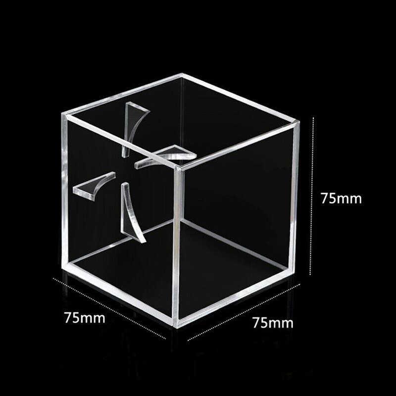 Acryl Baseball Display Vitrine - 80mm Transparenter Halter - Staubdichte Souvenir Aufbewahrungsbox