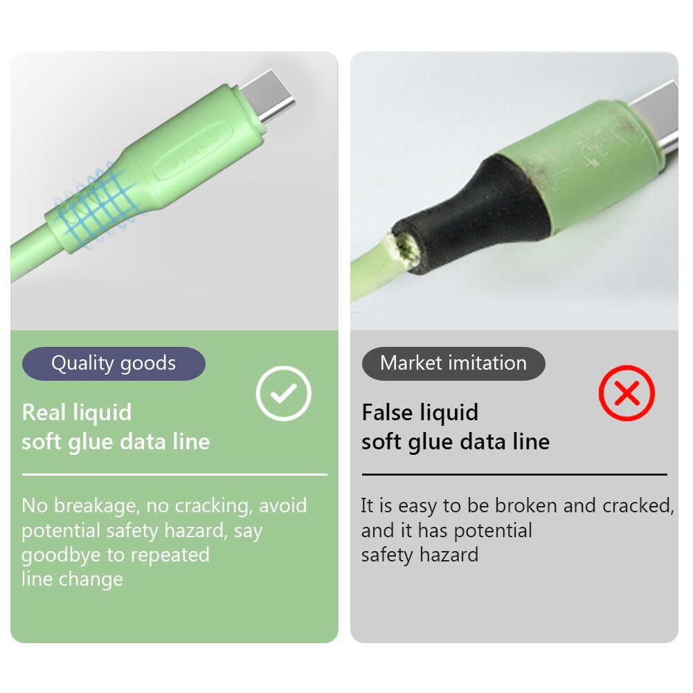 1m 3A USB Typ-C Android Mikro Flüssigkeit Silikon Schnelle Ladekabel Daten synchronisieren Für IPhone Samsung Huawei ehre Xiaomi Redmi