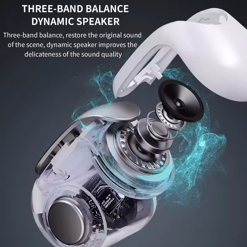 V12 Koptelefoon Draadloze Bluetooth 5.3 Open Headsets HiFi Stereo Sport Oordopjes HD Mic Call Oor Clip Hoofdtelefoon voor BOSE Ultra