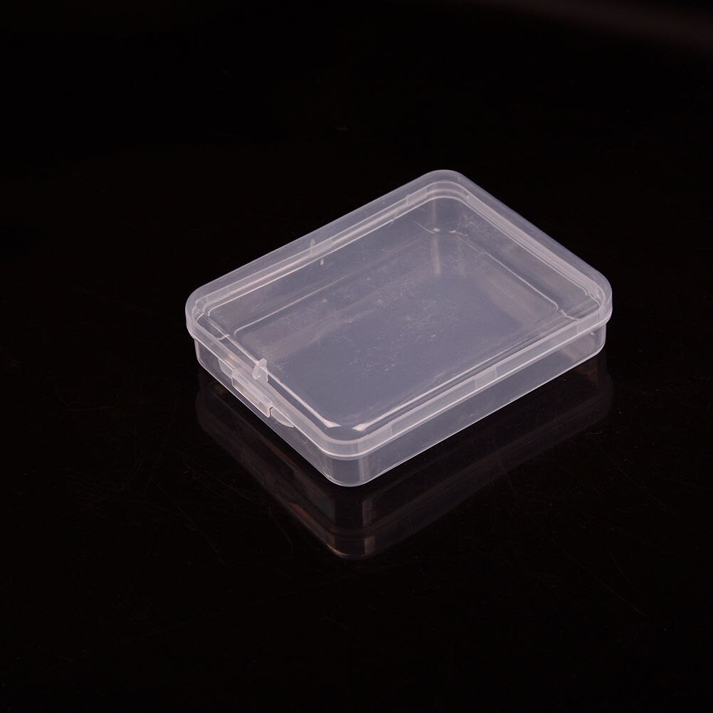 1PCS Practical Small Transparent Storage Box Collection Container Case with Lid