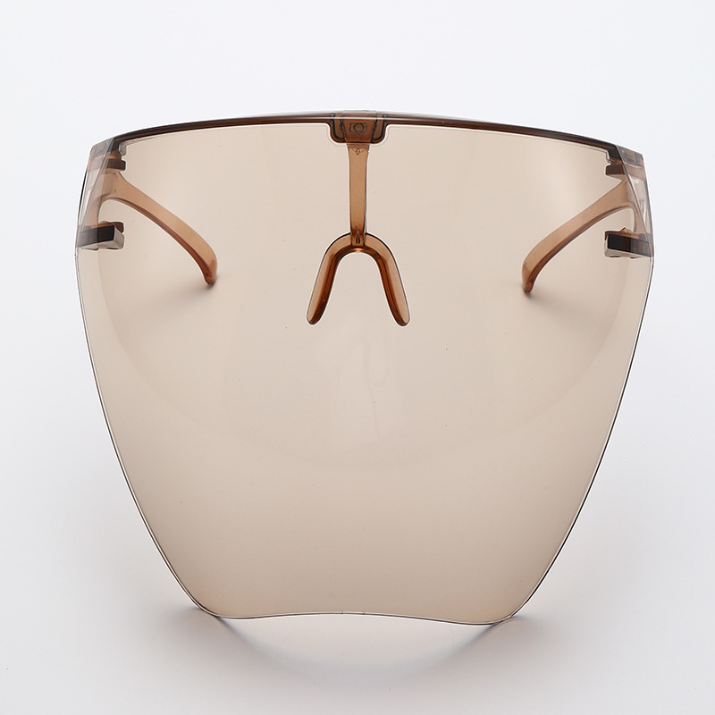 Lunettes de soleil intégrales masque femmes hommes lunettes de protection lunettes lunettes lentille sphérique couverte Anti-pulvérisation lunettes de soleil de cyclisme: Argent