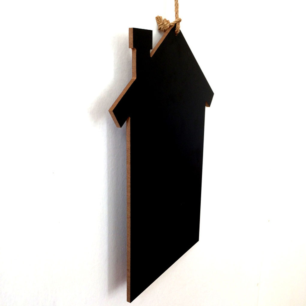 Wooden Birds House Shaped Hanging Message Boards Blackboards Home Decoration Hanging board