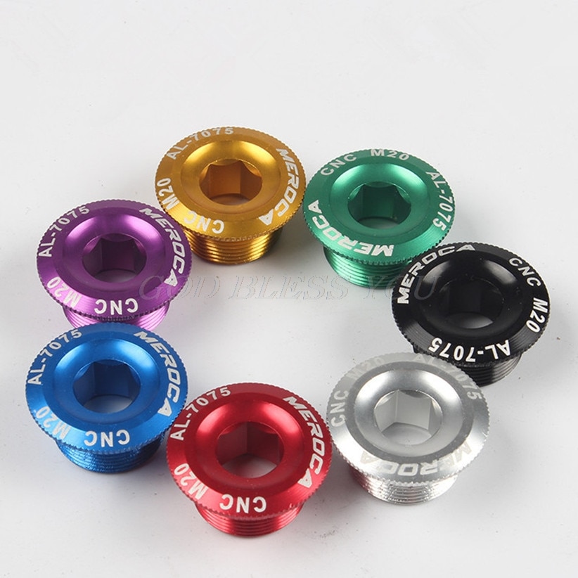 Mtb mountainbike cykel krankarm skruer kranksæt arm bolt cnc cover cups  m20mm til shimano