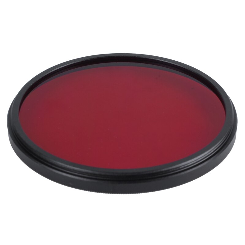 Filtre rouge complet de 67mm, lentille de caméra filetée par filtre de 67 mm