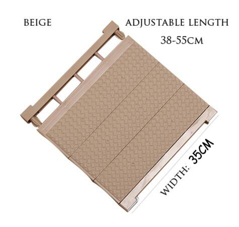 1pc garderobeskabe skab arrangør hylde soveværelse møbler tilføje lag spar plads køkken rack holder opbevaring skab hylde: 35 x 55 br