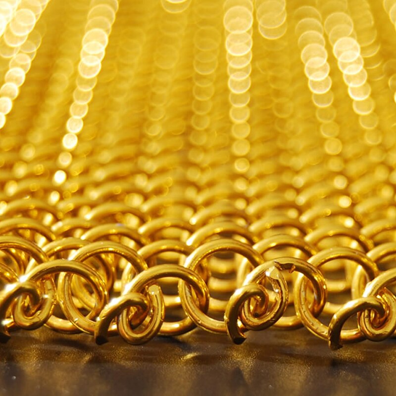 Fine Wire Decorative Aluminum Alloy 2mm Metal Coil Curtain