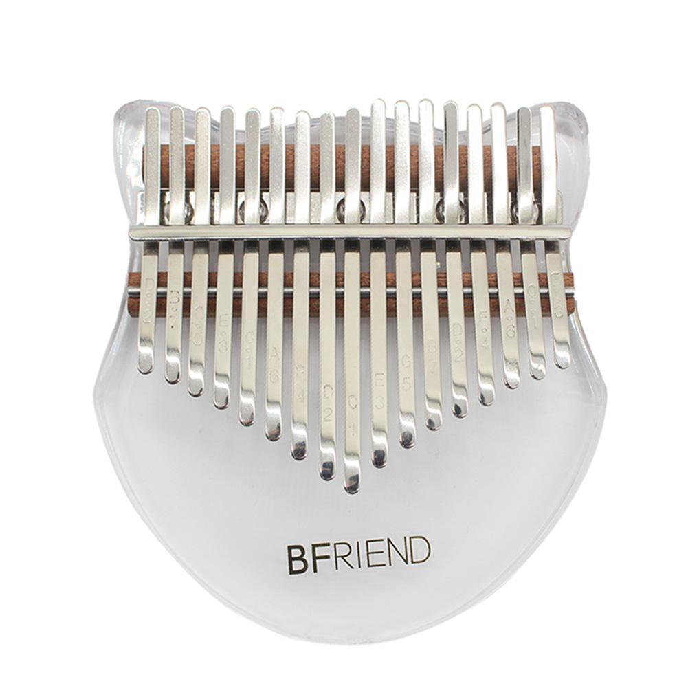 Kalimba 21 Touches En Acajou - Instrument Débutant, Livré Avec Marteau D'accordage, Autocollants, Livre De Chansons (couleur Bleu)