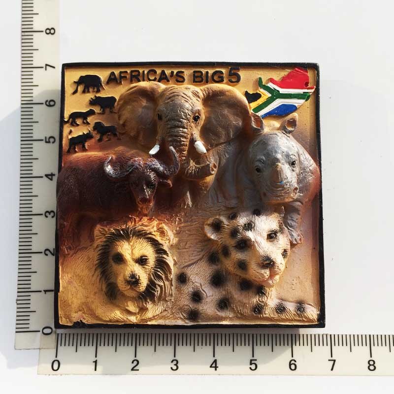 Køleskabsmagnet, håndmalet afrika turist souvenirs strandvogn dekorativ kunst og håndværk