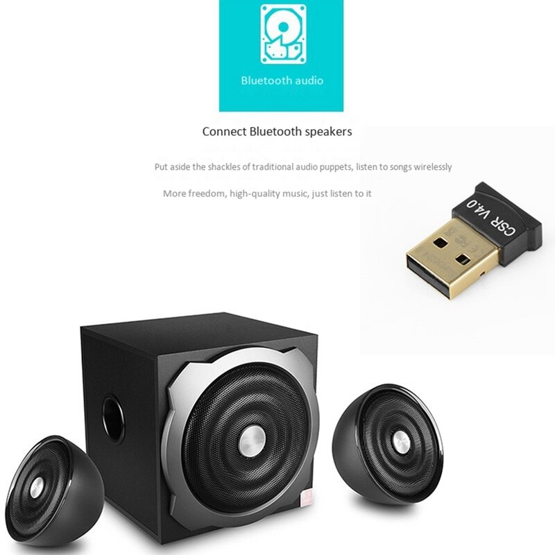 Usb Bluetooth Adapter 4.0 Bluetooth Audio Receiver CSR4.0 Bluetooth Adapter Ondersteuning Voor Win8/10