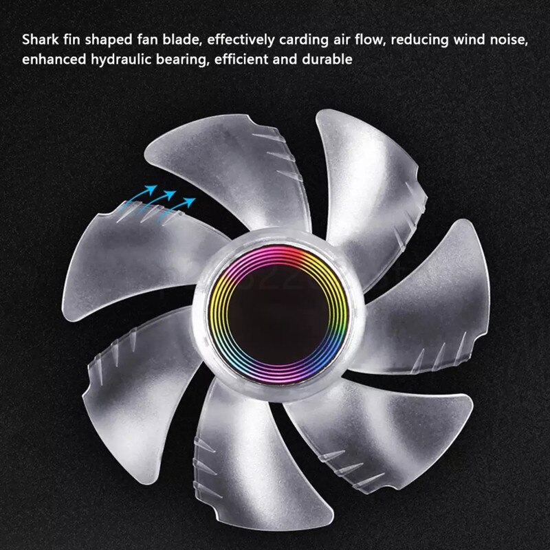 120MM 12V 3Pin 2000 RPM LED RGB Gaming CPU Fan Computer Cooler PC Radiator Colorful Light Desktop Cooling