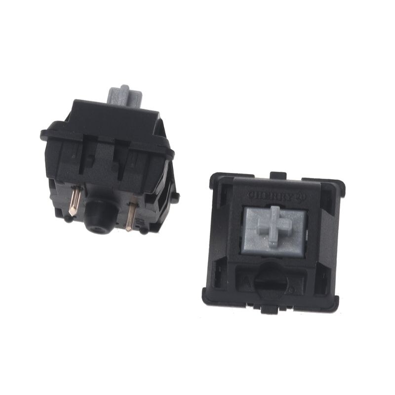 2Pcs Originale Switch Cherry MX Interruttore Argento 3 Spille Per Tastiera Meccanica Chiaro Interruttore