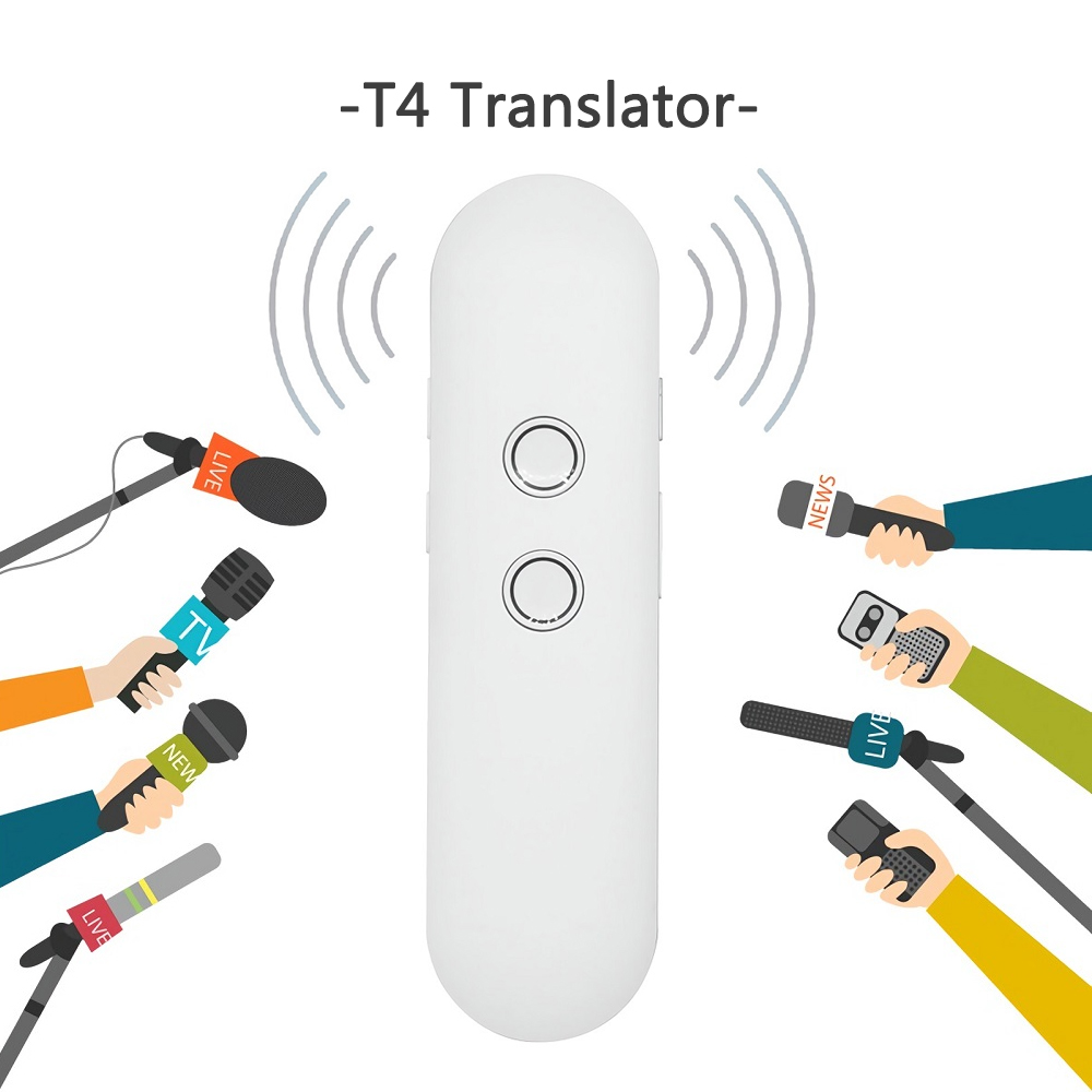 Mini Intelligente Draadloze Vertaling T4, 42 Talen, real-Time Twee-weg Real-Time Voice Vertaling, Bluetooth Toepassing