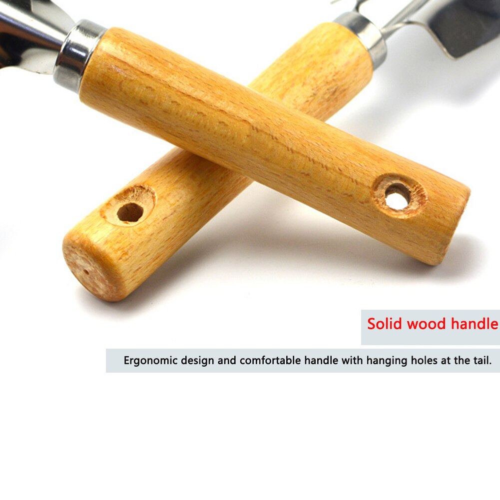 Mini Shovel Garden Hand Tool Plant Gardening Shovel Spade With Wood Handle Metal Head For Flowers Potted Plants