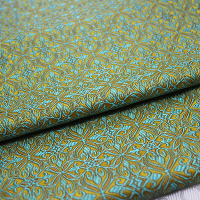 50*75cm Jacquard Brocade Fabric Chinese Dress Damask Costume Cloth Faux Silk Trim Cheongsam Children Clothes Material Diy