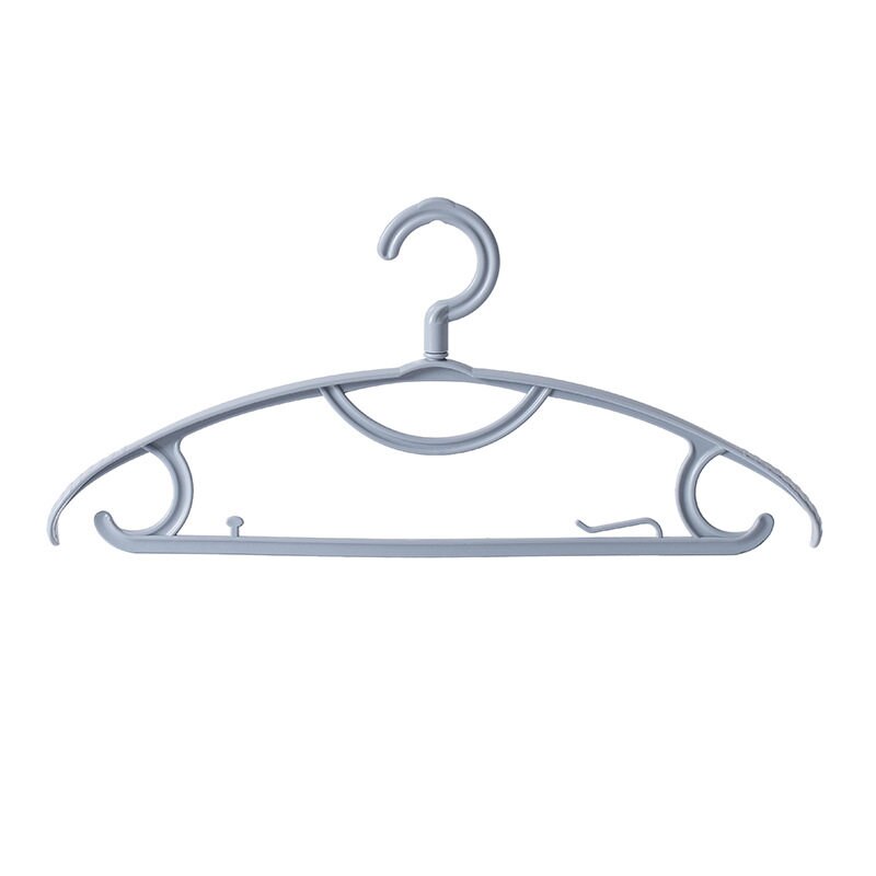 Clothes Drying Rack Plastic Anti-slip Adult Clothes Rack Hanging Clothes Brace Clothes Hanger Storage Rack For Clothes: gray