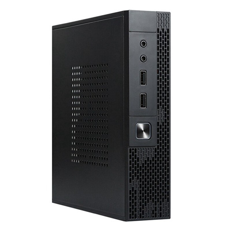 TX02 ITX Case+27Mm Cooling Fan For HTPC Chassis Case Mini Desktop Computer Case Industrial Control ITX Enclosure