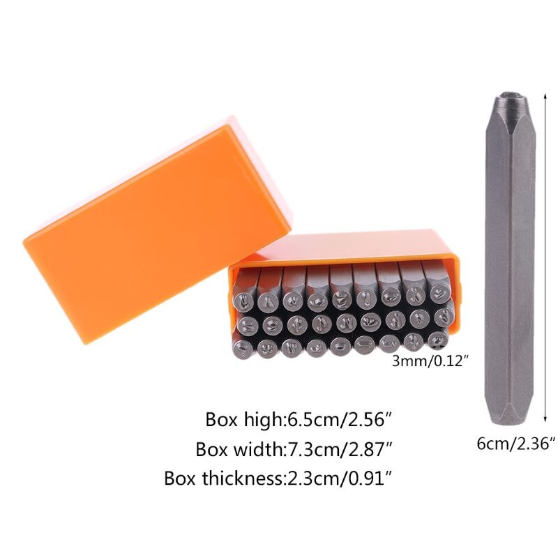 27 st/set små bokstäver stål metall stämpel stämpling punch läder trä smycken  r7rc