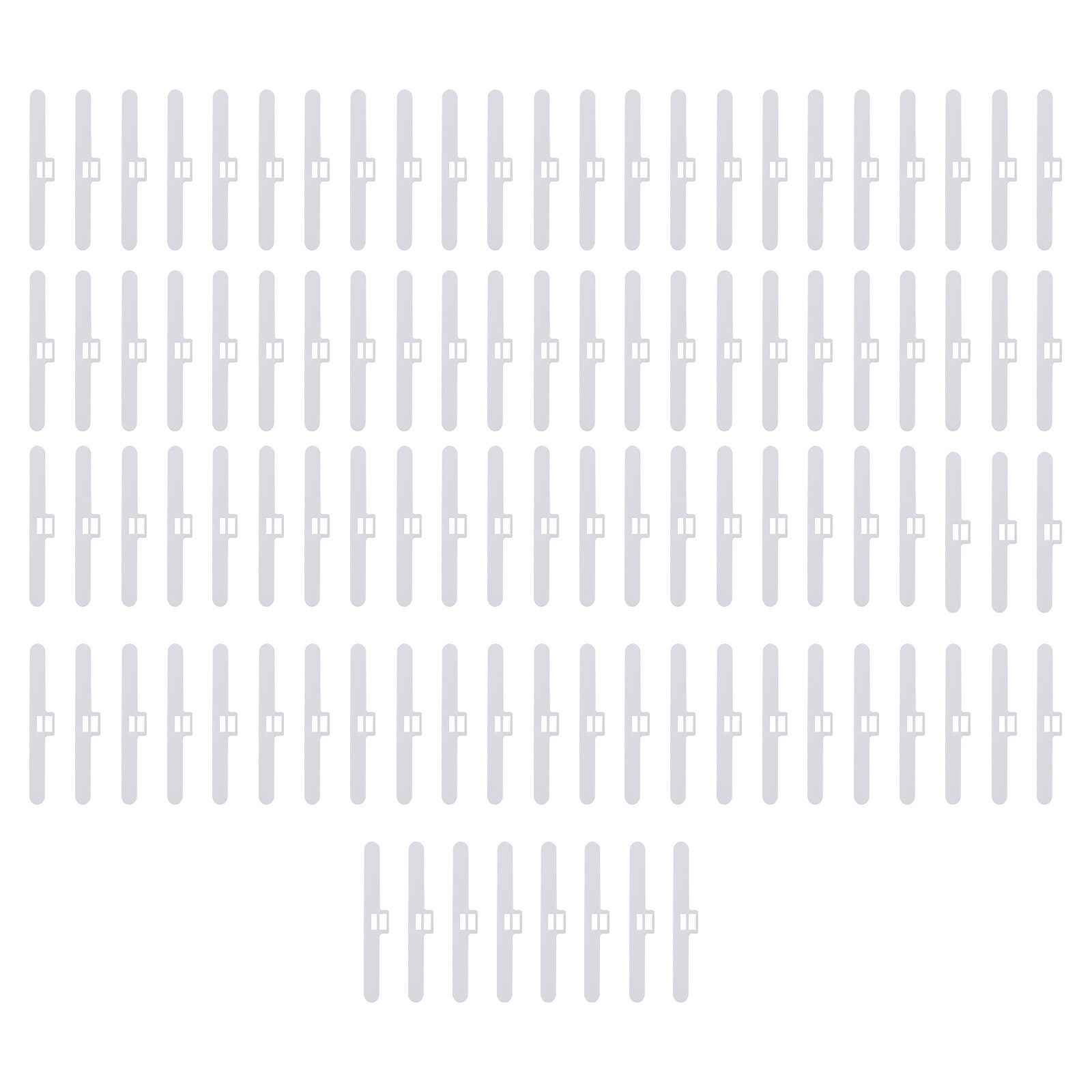 100pcs Vertical Blind Accessories Blinds Replacement Spares for Home (White)