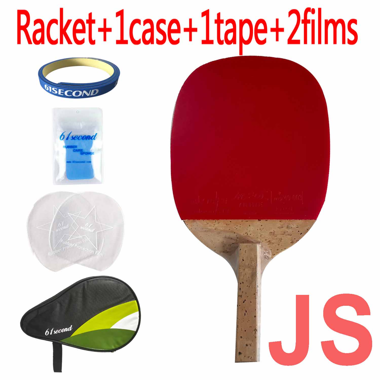 Pro Combo Racket yinhe J-1 Table Tennis blade with Yinhe Moon Max Tense Factory Tuned Pimples In PingPong Rubber: JS with HM case