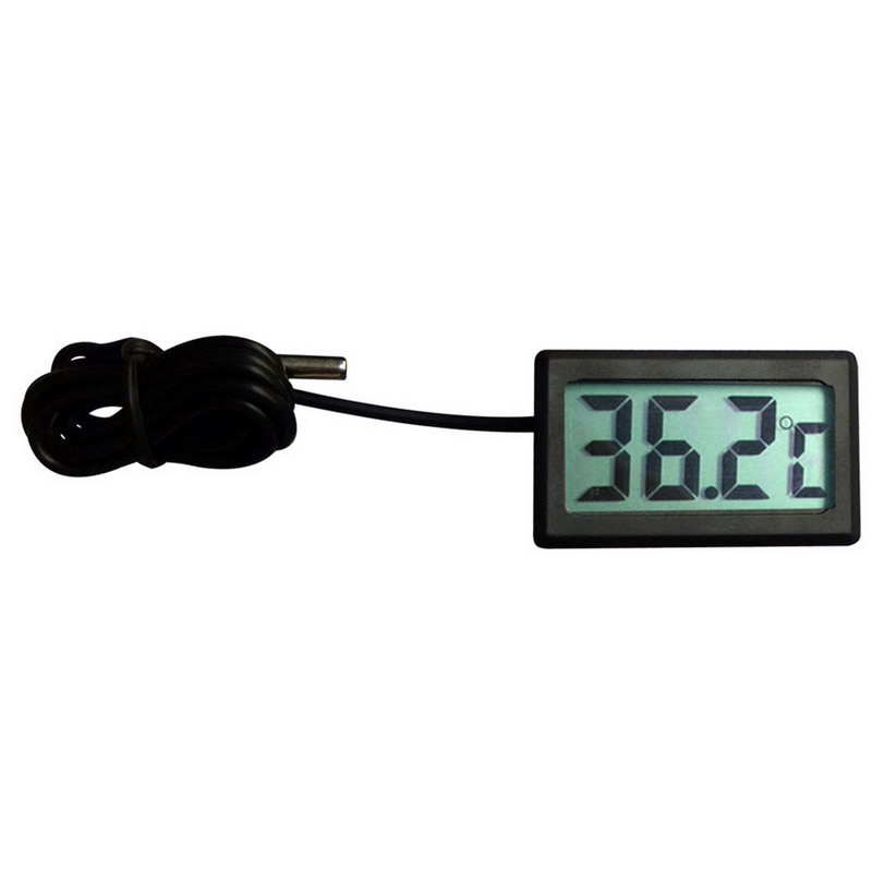 LCD Digitale Thermometer Hygrometer Temperatuur Meter Gauge Met Klok Weerstation