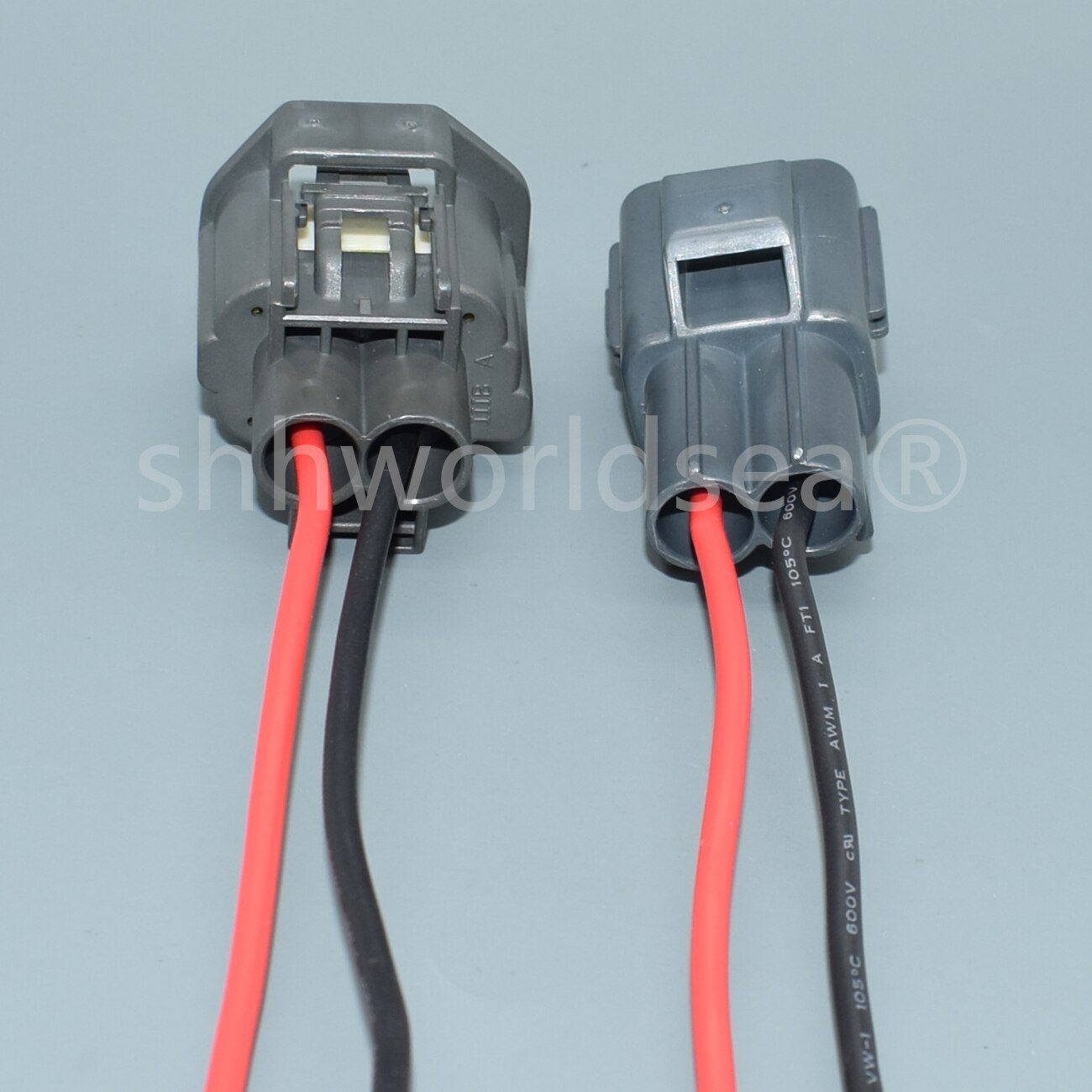 shhworldsea 2 Pin Automotive Electrical Wire Connector 6.3 MM male Female Plug 7283-5596-10 7282-5596-10 With Pins Seals