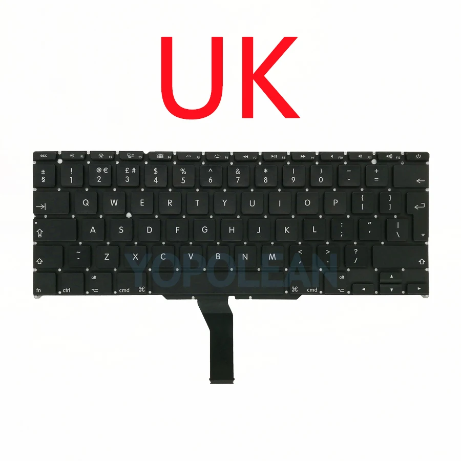 Neue A1465-Tastatur für MacBook Luft 11 Zoll A1370 A1465 Tastatur uns UK Russisch Spanien Französisch Jahr: Lila