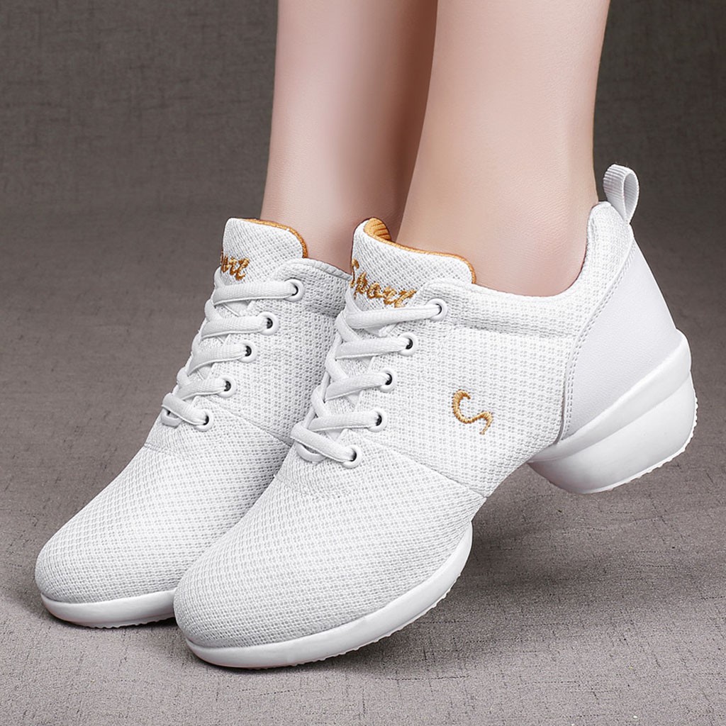 Dans Schoenen Voor Meisjes Sport Zachte Zool Adem Vrouwen Praktijk Schoenen Modern Jazz Dance Schoenen Sneakers # G3