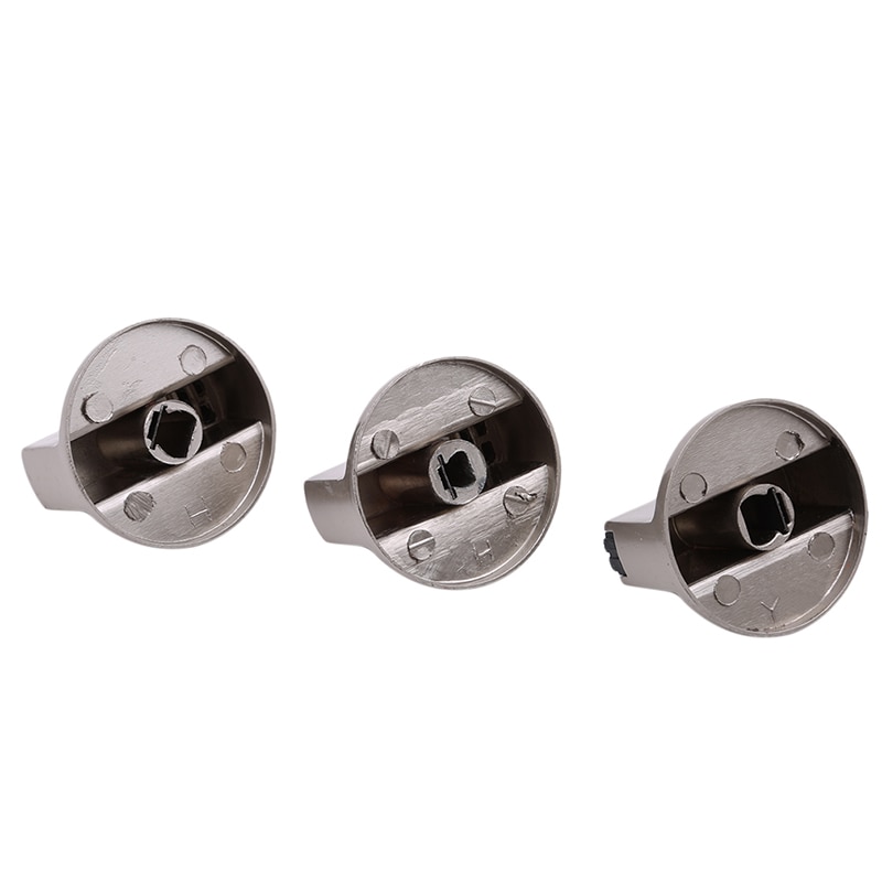 2 Stuks Universele Metalen Draaischakelaar Controle Knoppen 6Mm/8Mm Vervanging Accessoire Voor Huishoudelijke Keuken Fornuis Gas kachel Oven